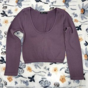 zara seamless crop top